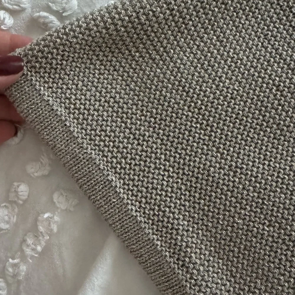 NWOT-Zara Metallic Thread Dress - Picture 4 of 5